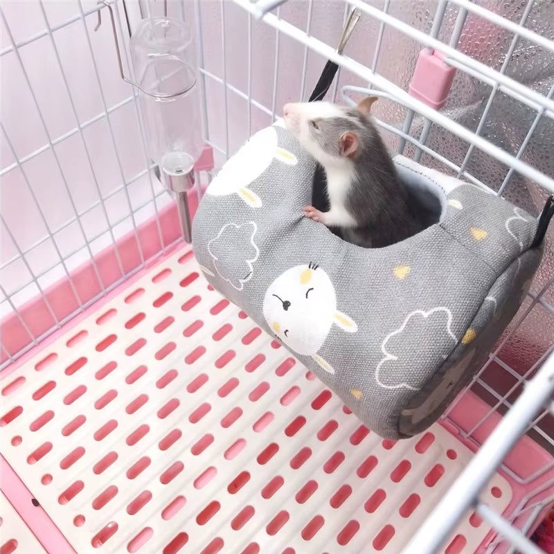 Hammock Bed for Small Pets – Cozy, Hanging Comfort for Hamsters, Rats & Guinea Pigs
