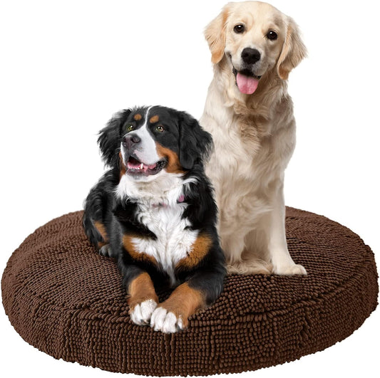 Soggy Doggy Super Snoozer Dog Bed - Comfortable Bed for Dogs - Microfiber Chenille Dog Bed - Cozy Microfiber Dog Bed Machine Washable - round Dog Bed
