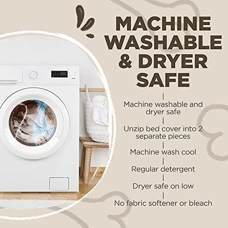 Soggy Doggy Super Snoozer Dog Bed - Comfortable Bed for Dogs - Microfiber Chenille Dog Bed - Cozy Microfiber Dog Bed Machine Washable - round Dog Bed