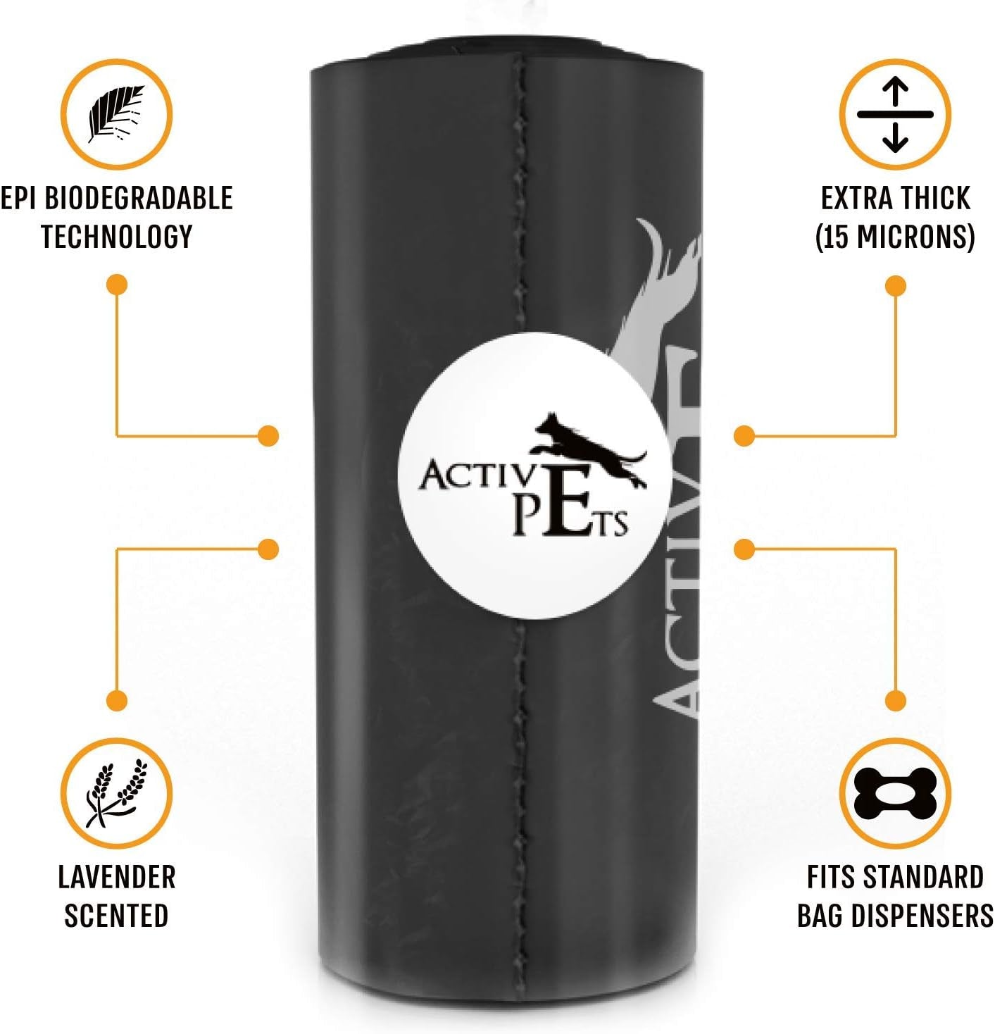 Dog Poop Bag, Extra Thick Dog Waste Bags, Leak-Proof Dog Bags for Poop, Easy-Tear Dog Poop Bags, Strong Doggy Poop Bags, Lavender-Scented Dog Waste Bags Eco-Friendly Doggie Bags for Poop