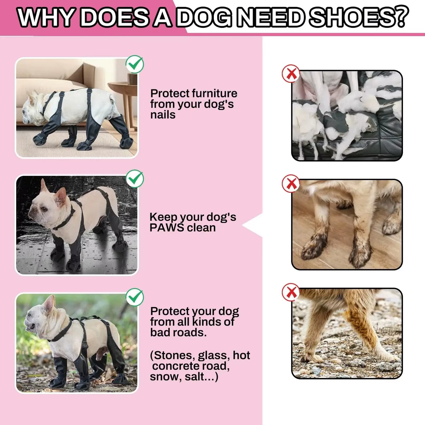 Pawguard Pro Dog Boots – Waterproof, Non-Slip Protection for Every Step